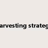 harvesting strategy是什么意思