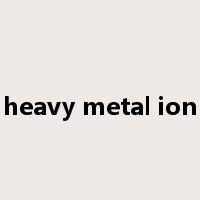 heavy metal ion是什么意思
