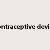 contraceptive device是什么意思