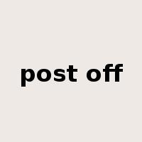 post off是什么意思