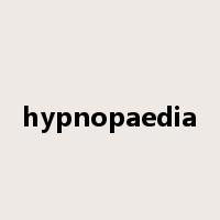 hypnopaedia是什么意思