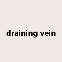 draining vein是什么意思