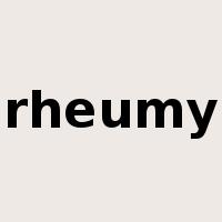 rheumy是什么意思
