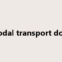 multimodal transport document是什么意思