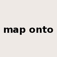 map onto是什么意思