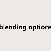 blending options是什么意思