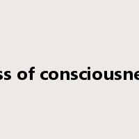 loss of consciousness是什么意思