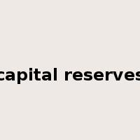 capital reserves是什么意思
