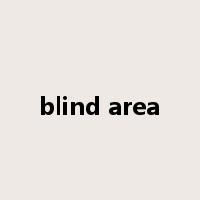 blind area是什么意思