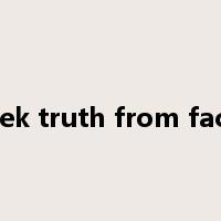 seek truth from facts是什么意思