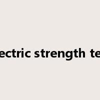 dielectric strength tester是什么意思
