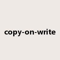 copy-on-write是什么意思