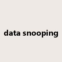 data snooping是什么意思