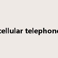 cellular telephone是什么意思