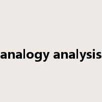 analogy analysis是什么意思
