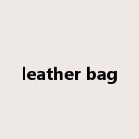 leather bag是什么意思