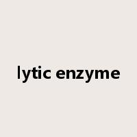 lytic enzyme是什么意思