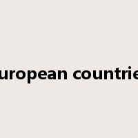 european countries是什么意思