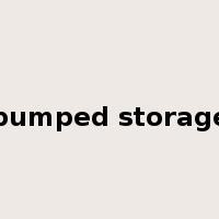 pumped storage是什么意思