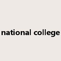 national college是什么意思
