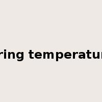 firing temperature是什么意思