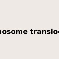 chromosome translocation是什么意思