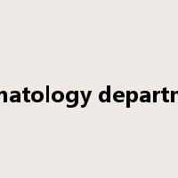 dermatology department是什么意思