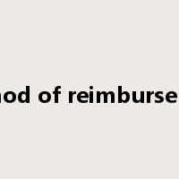 method of reimbursement是什么意思