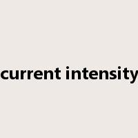 current intensity是什么意思