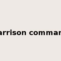 garrison command是什么意思