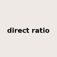 direct ratio是什么意思