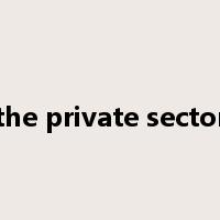 the private sector是什么意思