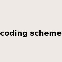 coding scheme是什么意思