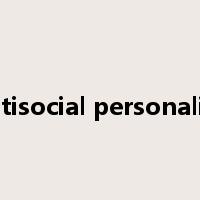 antisocial personality是什么意思