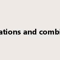 permutations and combinations是什么意思