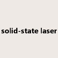 solid-state laser是什么意思