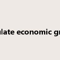 stimulate economic growth是什么意思