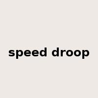 speed droop是什么意思