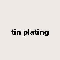 tin plating是什么意思