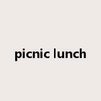 picnic lunch是什么意思