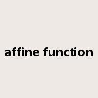 affine function是什么意思