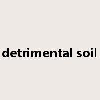 detrimental soil是什么意思