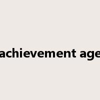achievement age是什么意思