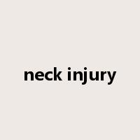 neck injury是什么意思