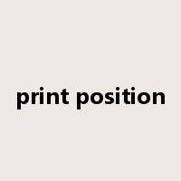 print position是什么意思