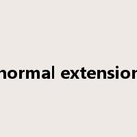 normal extension是什么意思
