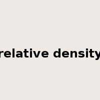 relative density是什么意思