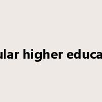 regular higher education是什么意思