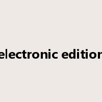 electronic edition是什么意思