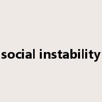 social instability是什么意思